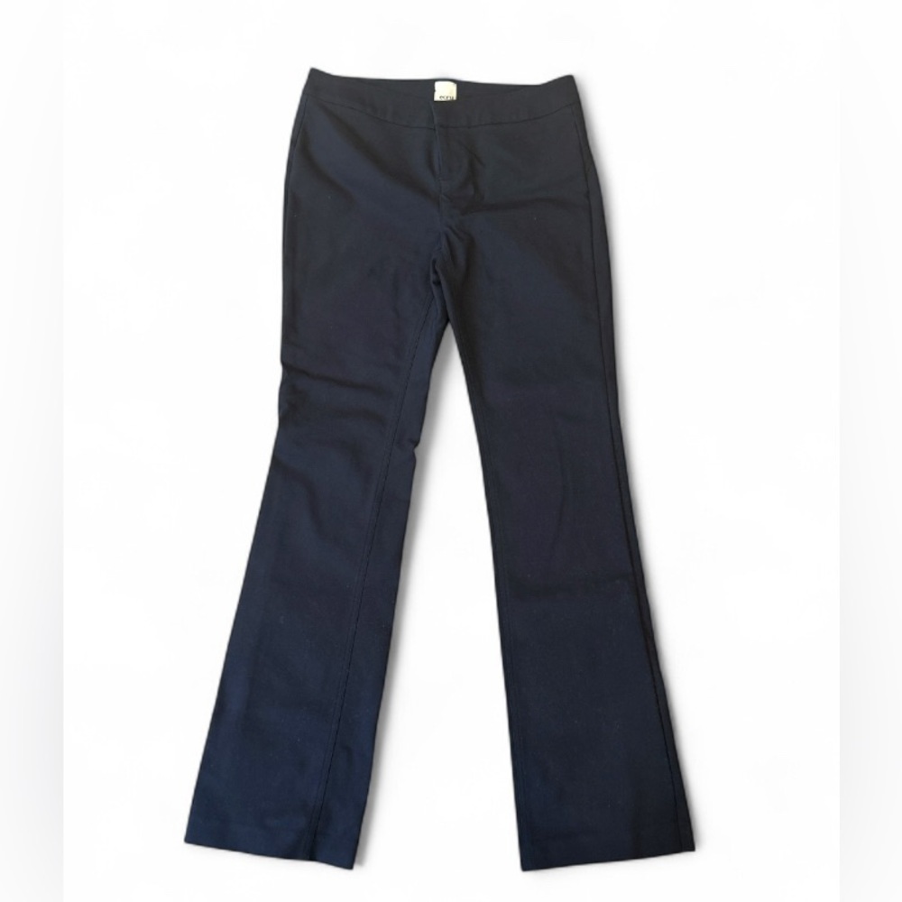 Ecru Stretch cotton-blend trousers - Midnightblue Size 4